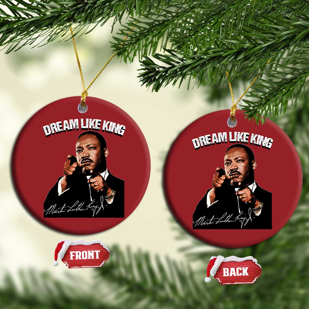 Martin Luther King Jr Christmas Ornament Dream Like King MLK Day Black History Month - African Pride