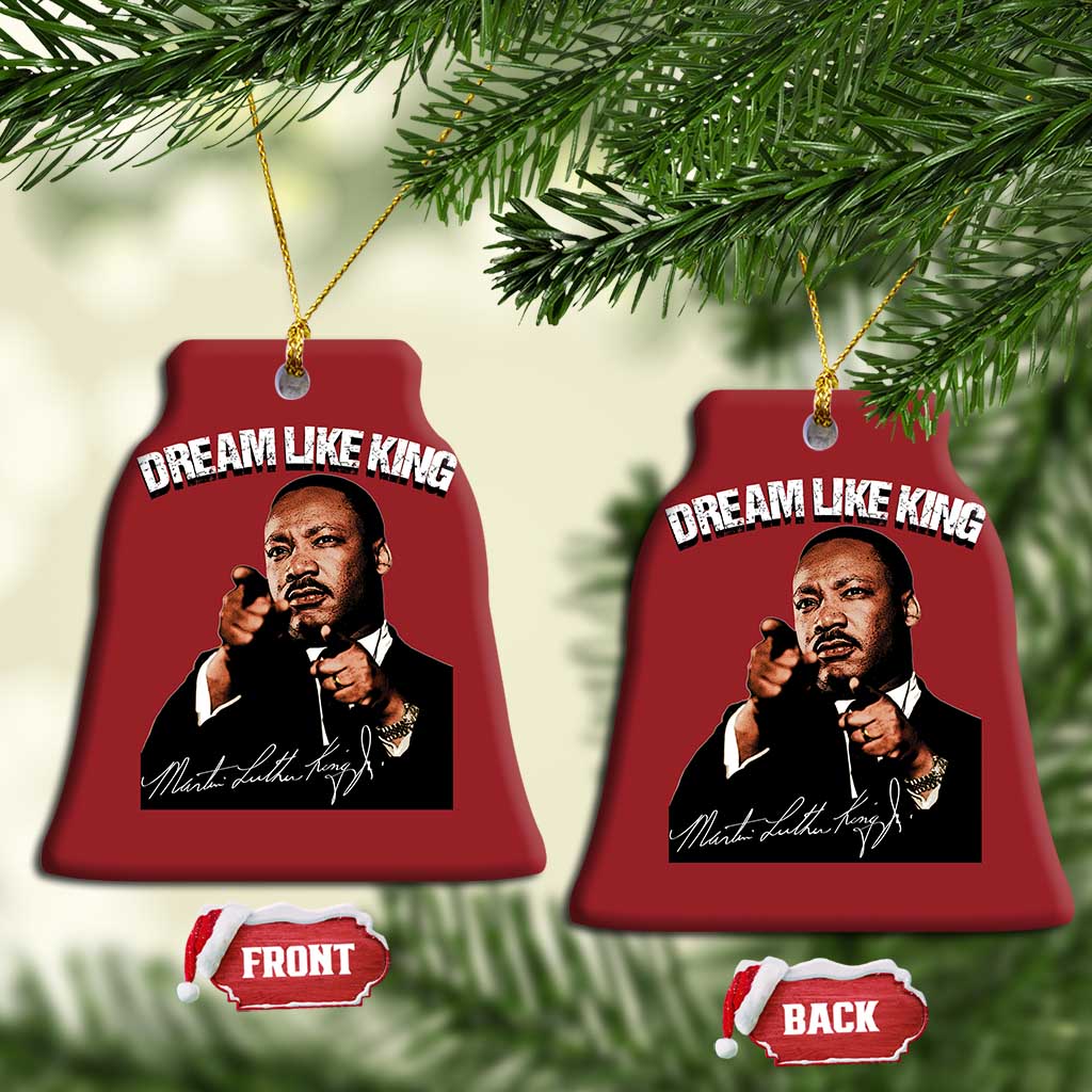 Martin Luther King Jr Christmas Ornament Dream Like King MLK Day Black History Month - African Pride