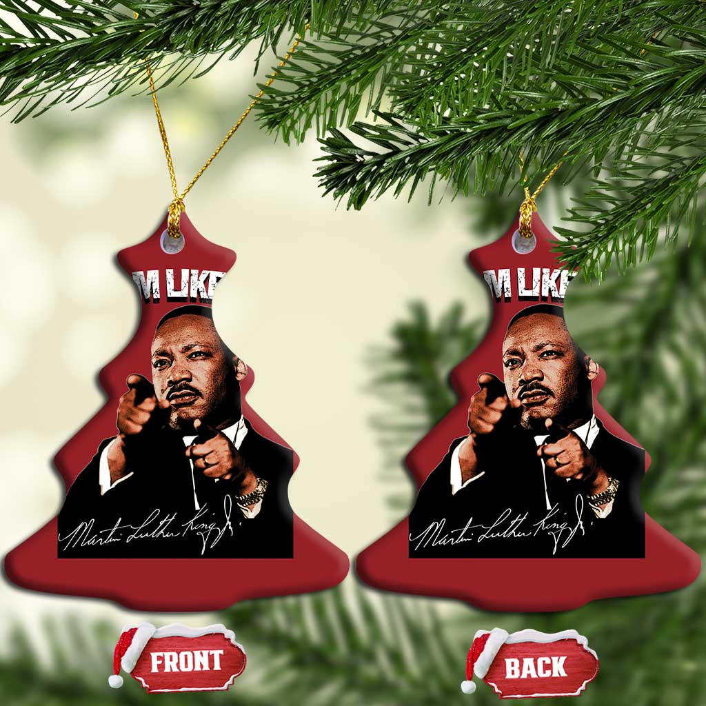 Martin Luther King Jr Christmas Ornament Dream Like King MLK Day Black History Month - African Pride
