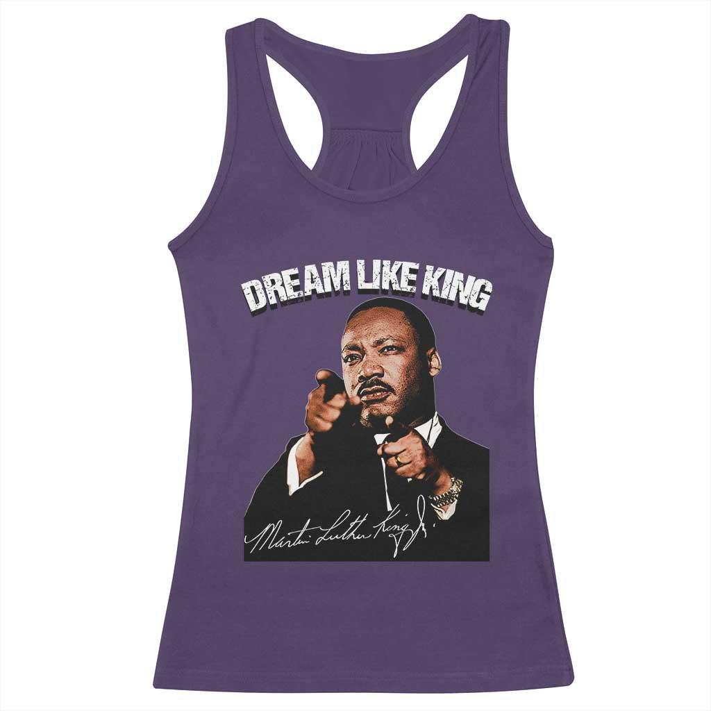 Martin Luther King Jr Racerback Tank Top Dream Like King MLK Day Black History Month - African Pride