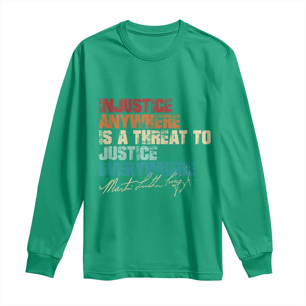 Martin Luther King Jr Long Sleeve Shirt Vintage Inspirational Quote MLK Day Black History Month - African Pride