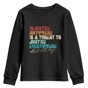 Martin Luther King Jr Youth Sweatshirt Vintage Inspirational Quote MLK Day Black History Month - African Pride