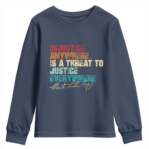 Martin Luther King Jr Youth Sweatshirt Vintage Inspirational Quote MLK Day Black History Month - African Pride