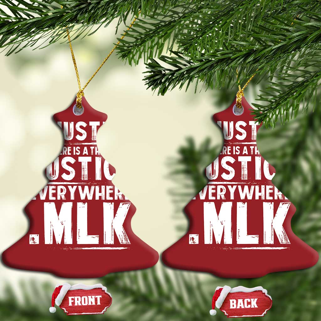 Martin Luther King Jr Christmas Ornament Inspirational Quote MLK Day Black History Month - African Pride