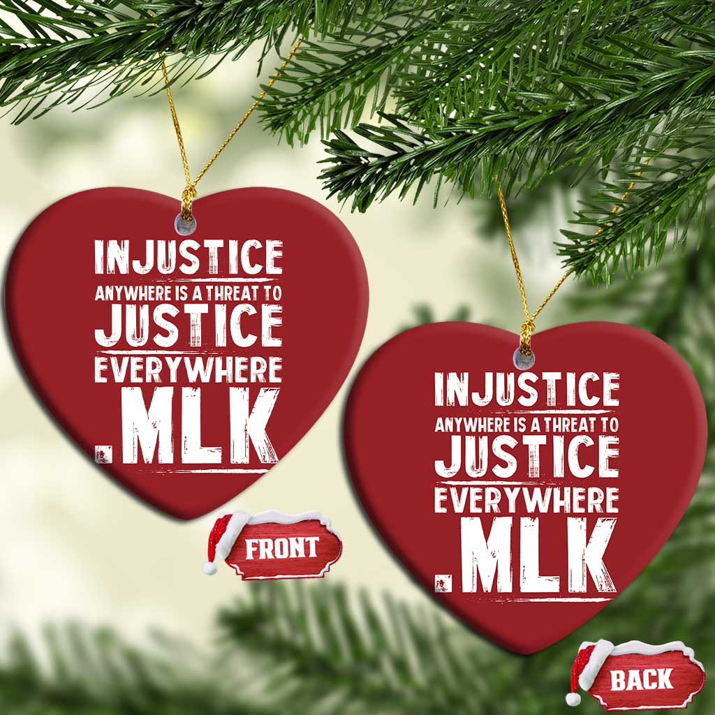 Martin Luther King Jr Christmas Ornament Inspirational Quote MLK Day Black History Month - African Pride