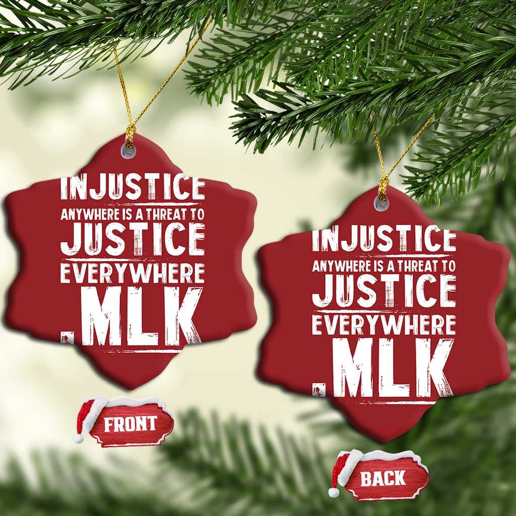 Martin Luther King Jr Christmas Ornament Inspirational Quote MLK Day Black History Month - African Pride