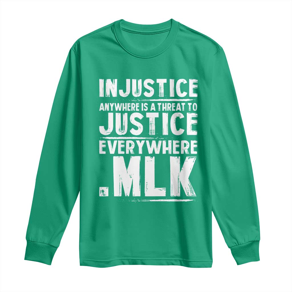 Martin Luther King Jr Long Sleeve Shirt Inspirational Quote MLK Day Black History Month - African Pride