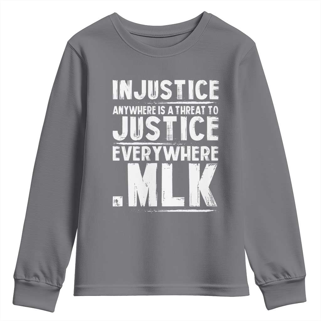 Martin Luther King Jr Youth Sweatshirt Inspirational Quote MLK Day Black History Month - African Pride