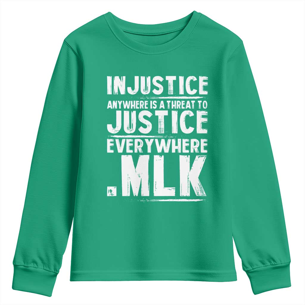 Martin Luther King Jr Youth Sweatshirt Inspirational Quote MLK Day Black History Month - African Pride