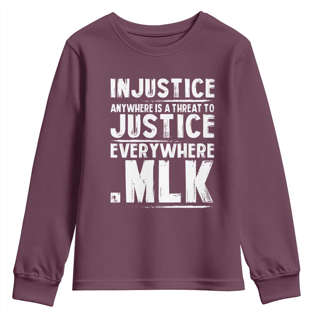 Martin Luther King Jr Youth Sweatshirt Inspirational Quote MLK Day Black History Month - African Pride