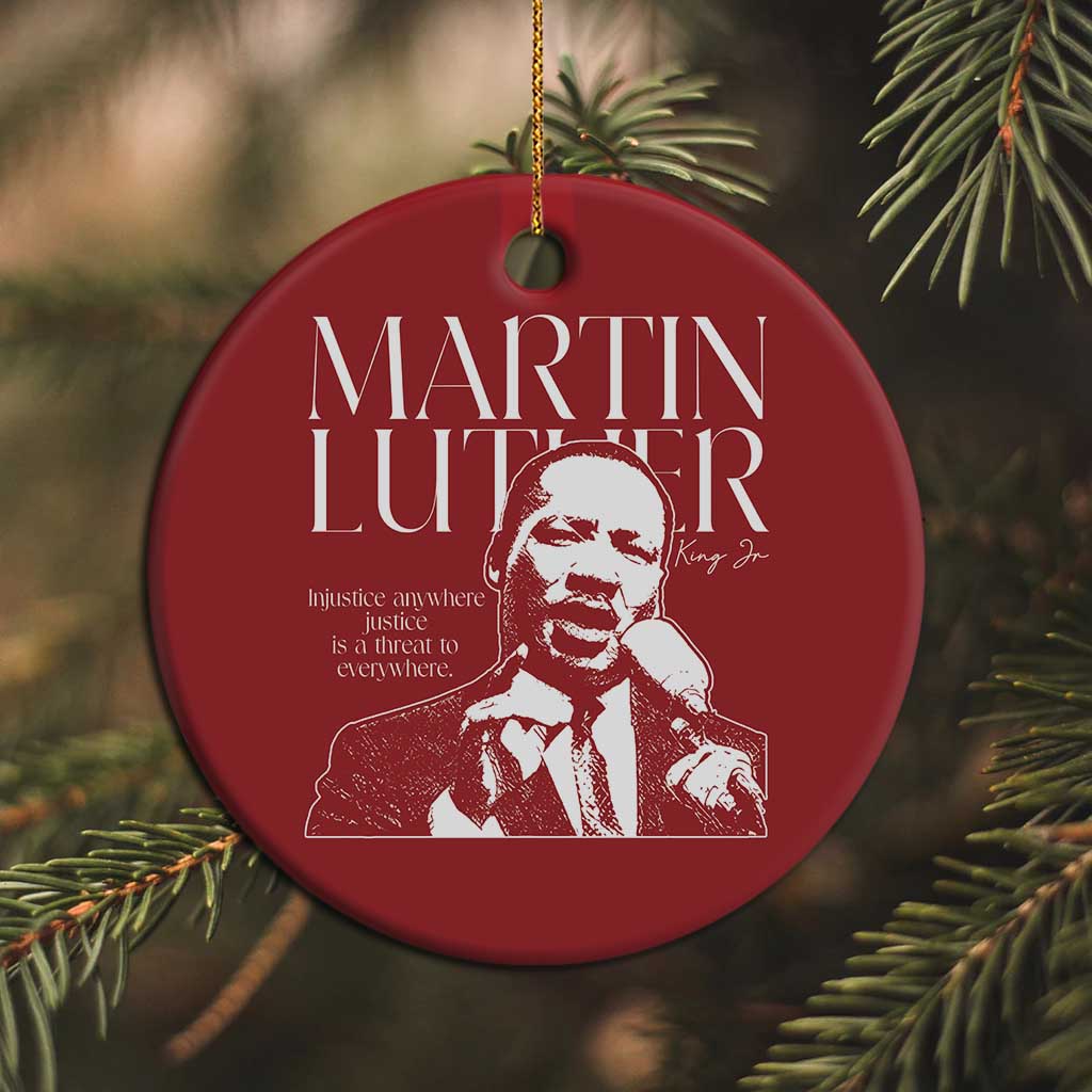 Martin Luther King Jr Christmas Ornament MLK Day Black History Month Inspirational Quote - African Pride