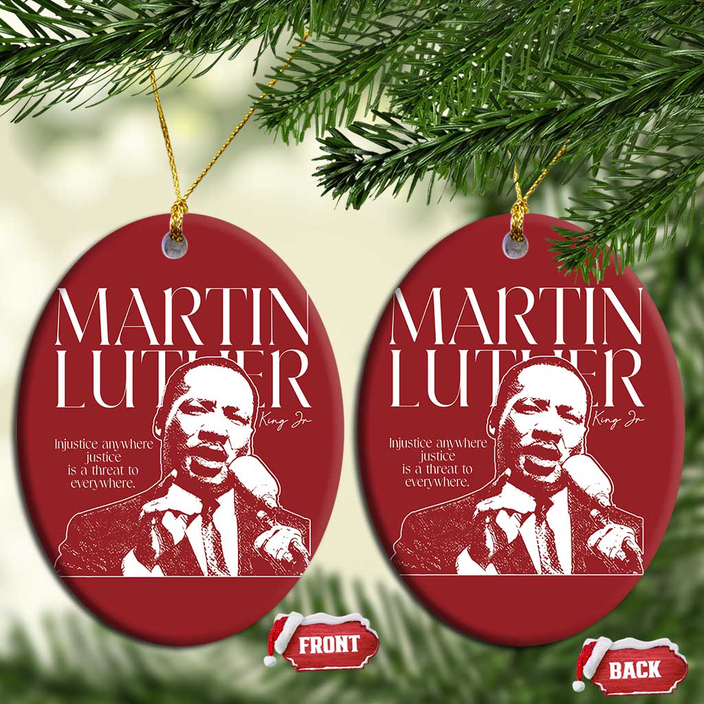 Martin Luther King Jr Christmas Ornament MLK Day Black History Month Inspirational Quote - African Pride