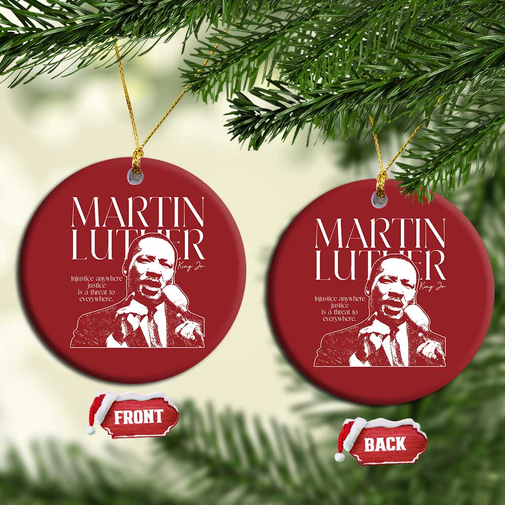 Martin Luther King Jr Christmas Ornament MLK Day Black History Month Inspirational Quote - African Pride