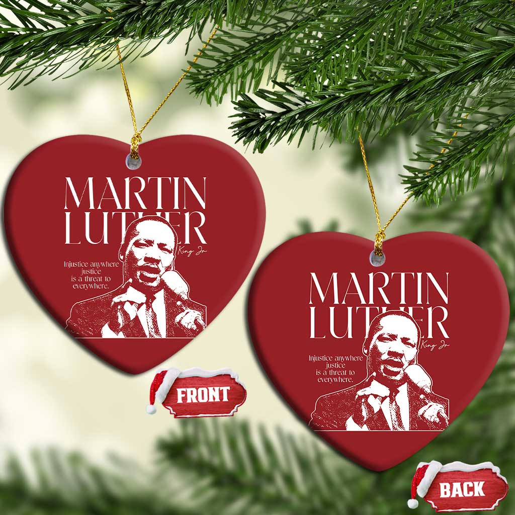 Martin Luther King Jr Christmas Ornament MLK Day Black History Month Inspirational Quote - African Pride