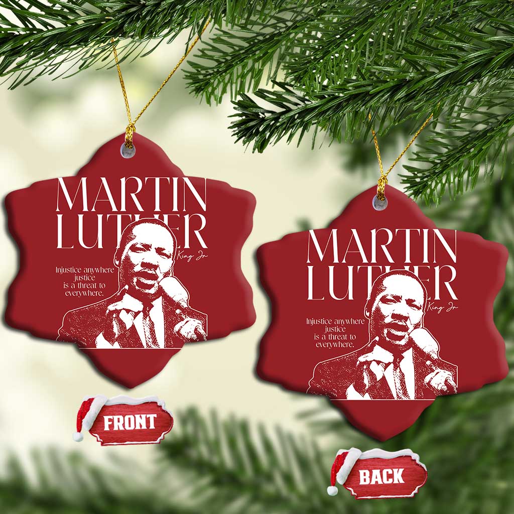 Martin Luther King Jr Christmas Ornament MLK Day Black History Month Inspirational Quote - African Pride