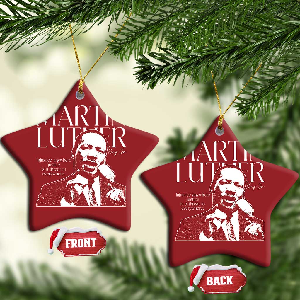 Martin Luther King Jr Christmas Ornament MLK Day Black History Month Inspirational Quote - African Pride