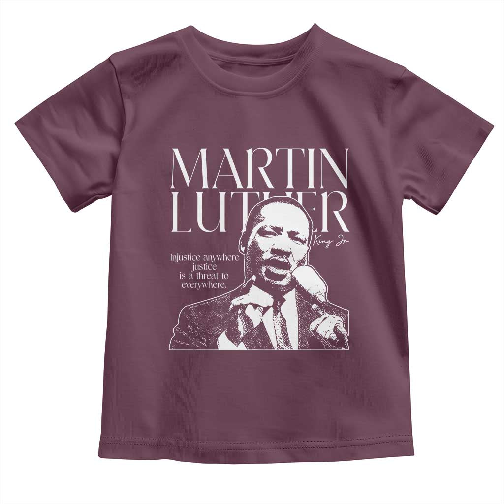 Martin Luther King Jr Toddler T Shirt MLK Day Black History Month Inspirational Quote - African Pride