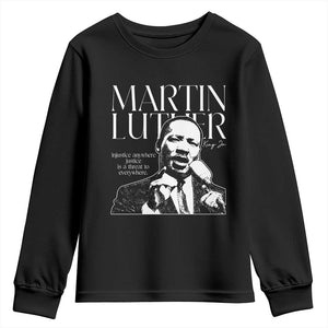 Martin Luther King Jr Youth Sweatshirt MLK Day Black History Month Inspirational Quote - African Pride