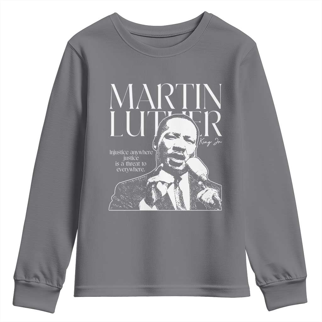 Martin Luther King Jr Youth Sweatshirt MLK Day Black History Month Inspirational Quote - African Pride