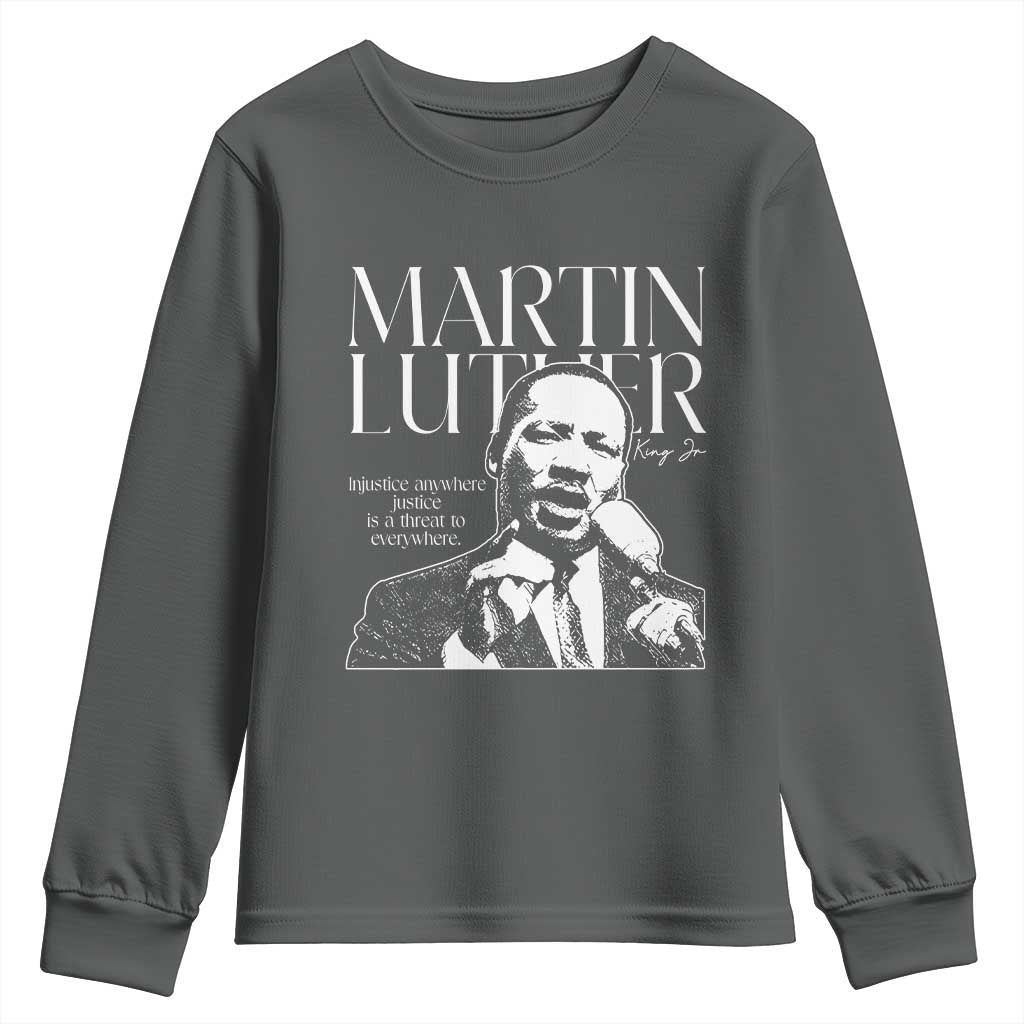 Martin Luther King Jr Youth Sweatshirt MLK Day Black History Month Inspirational Quote - African Pride