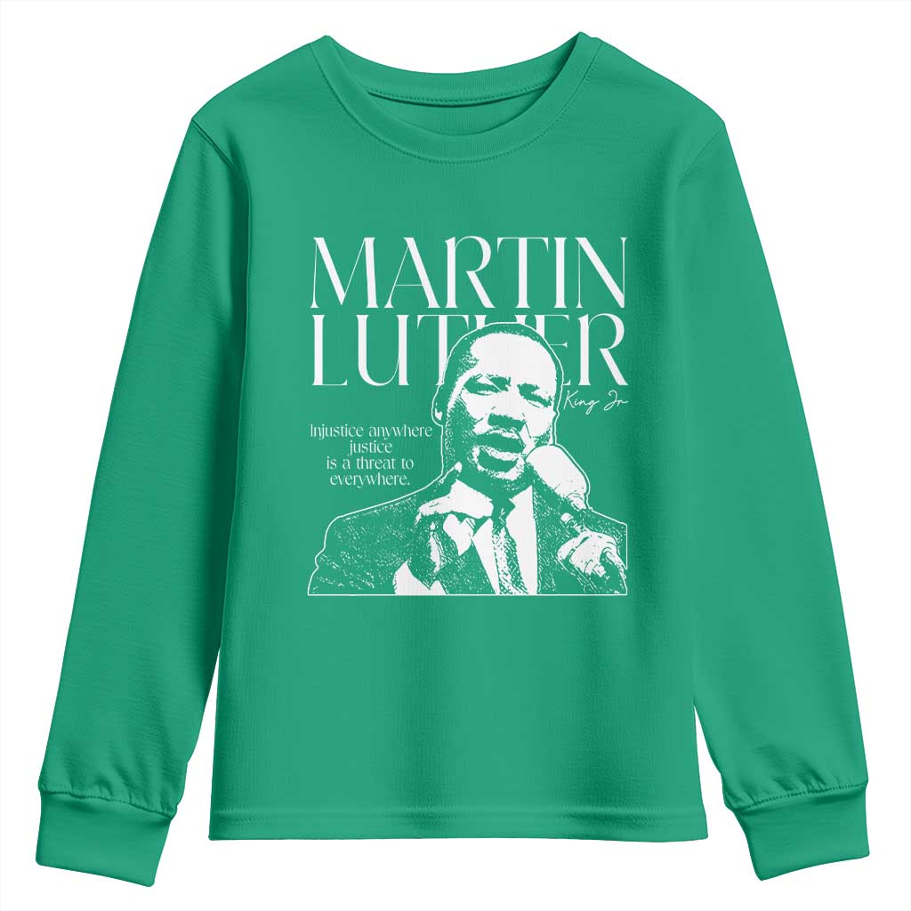 Martin Luther King Jr Youth Sweatshirt MLK Day Black History Month Inspirational Quote - African Pride