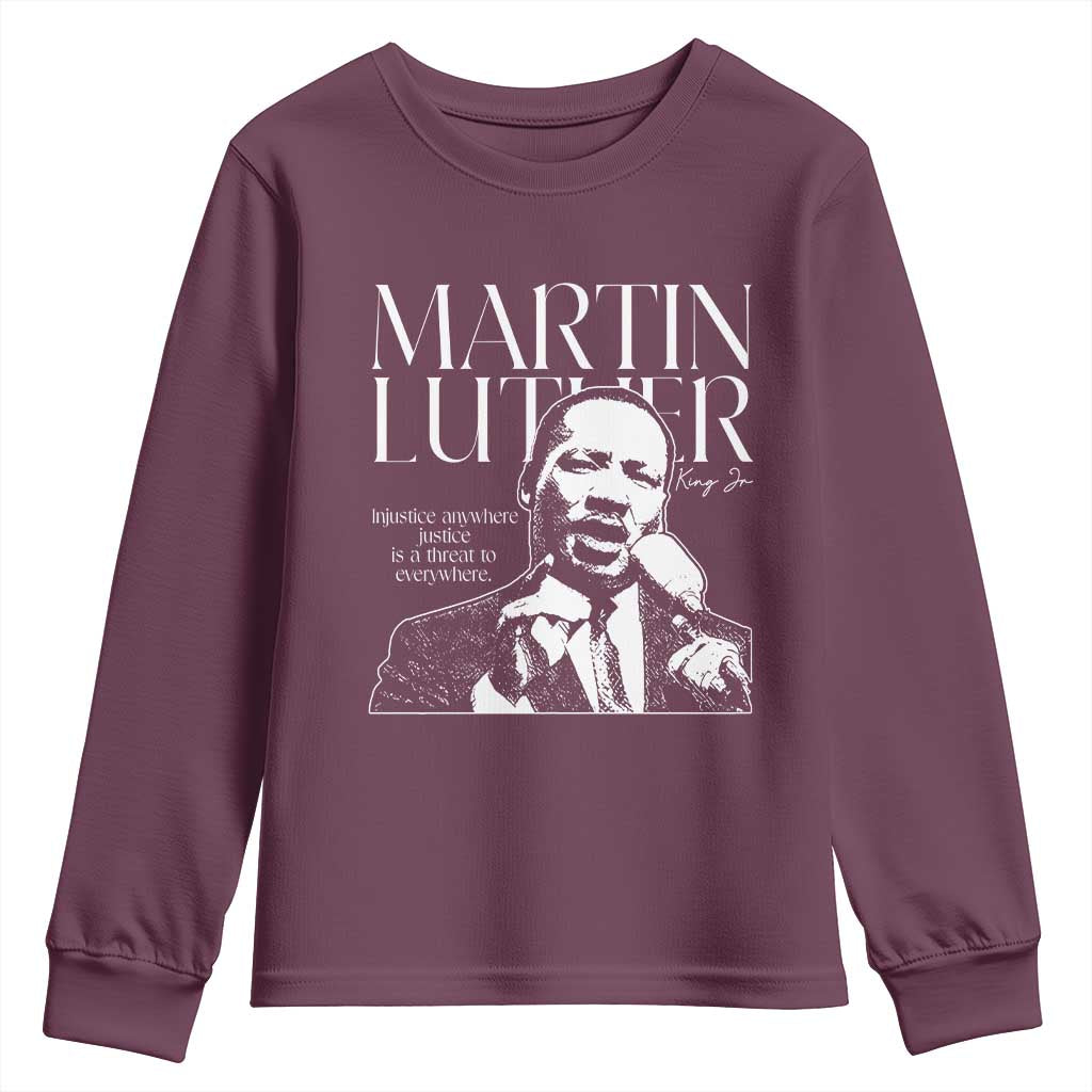 Martin Luther King Jr Youth Sweatshirt MLK Day Black History Month Inspirational Quote - African Pride