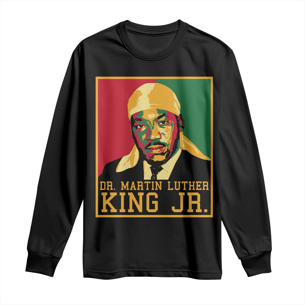 Martin Luther King Long Sleeve Shirt Retro MLK Day - African Pride