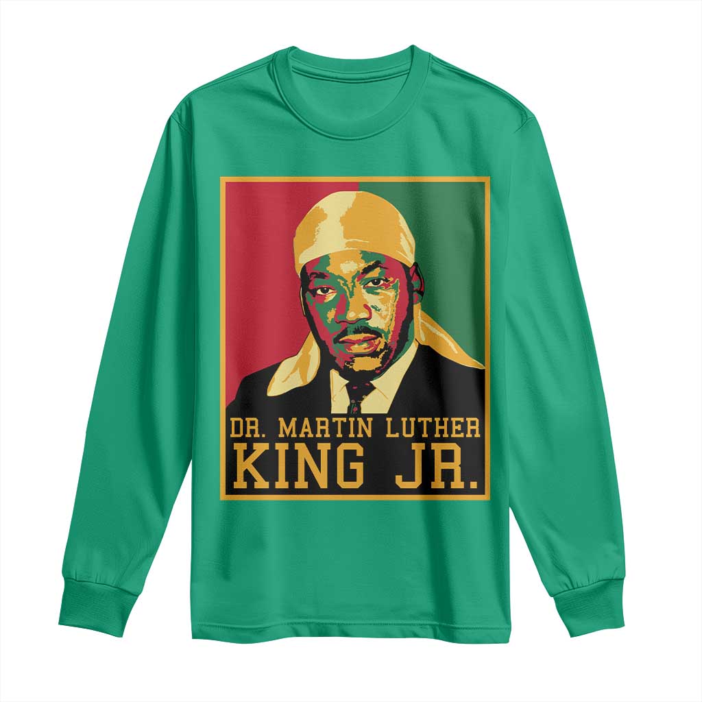 Martin Luther King Long Sleeve Shirt Retro MLK Day - African Pride