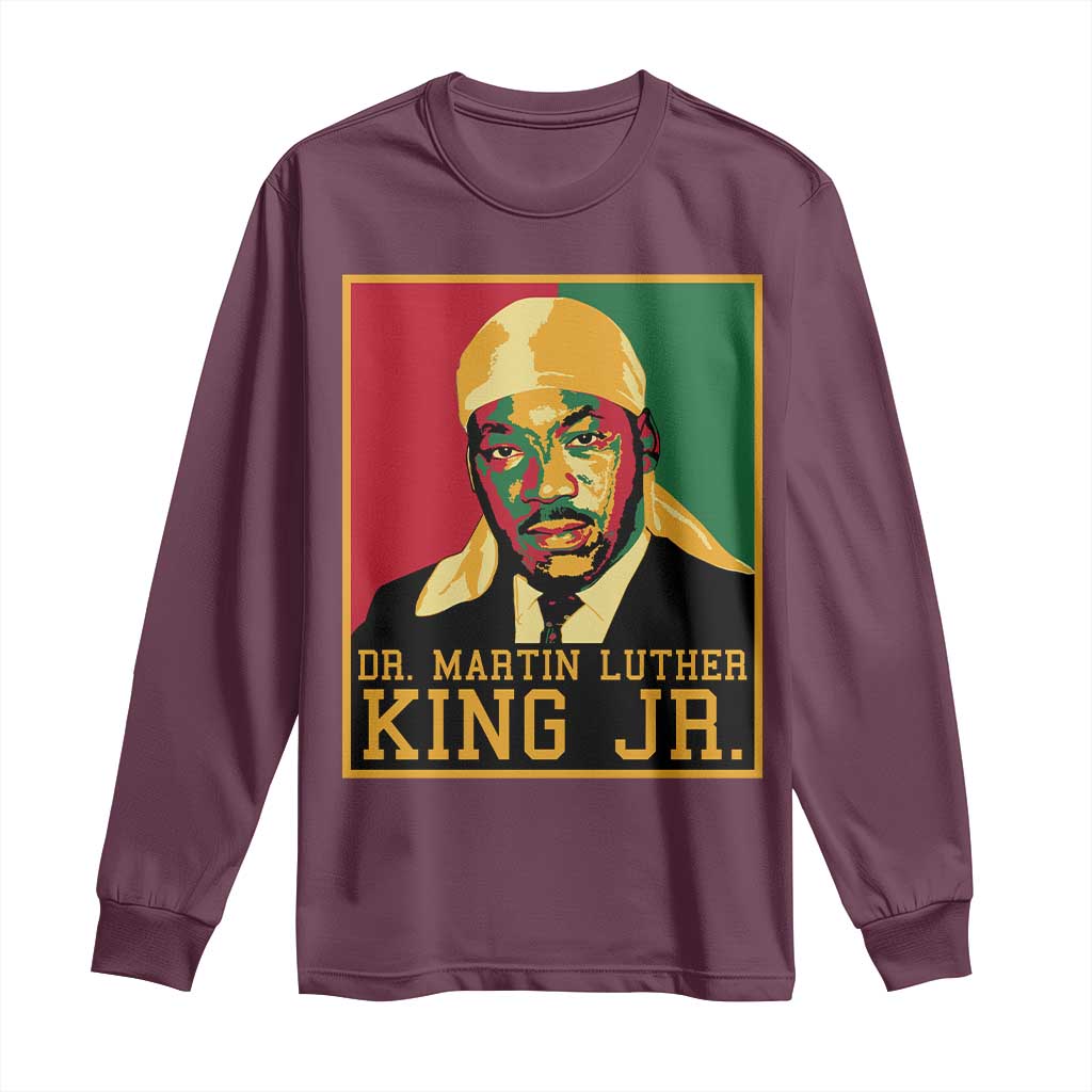 Martin Luther King Long Sleeve Shirt Retro MLK Day - African Pride