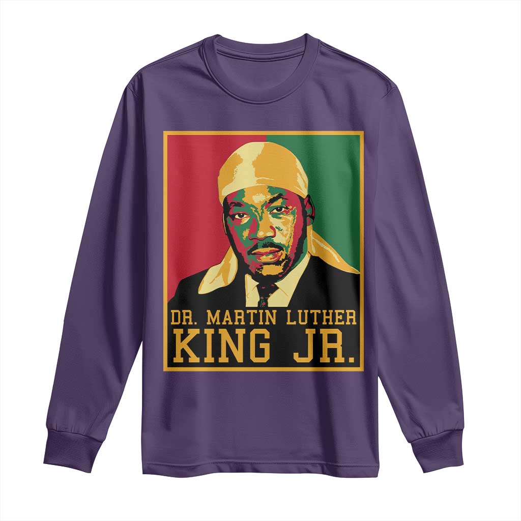 Martin Luther King Long Sleeve Shirt Retro MLK Day - African Pride