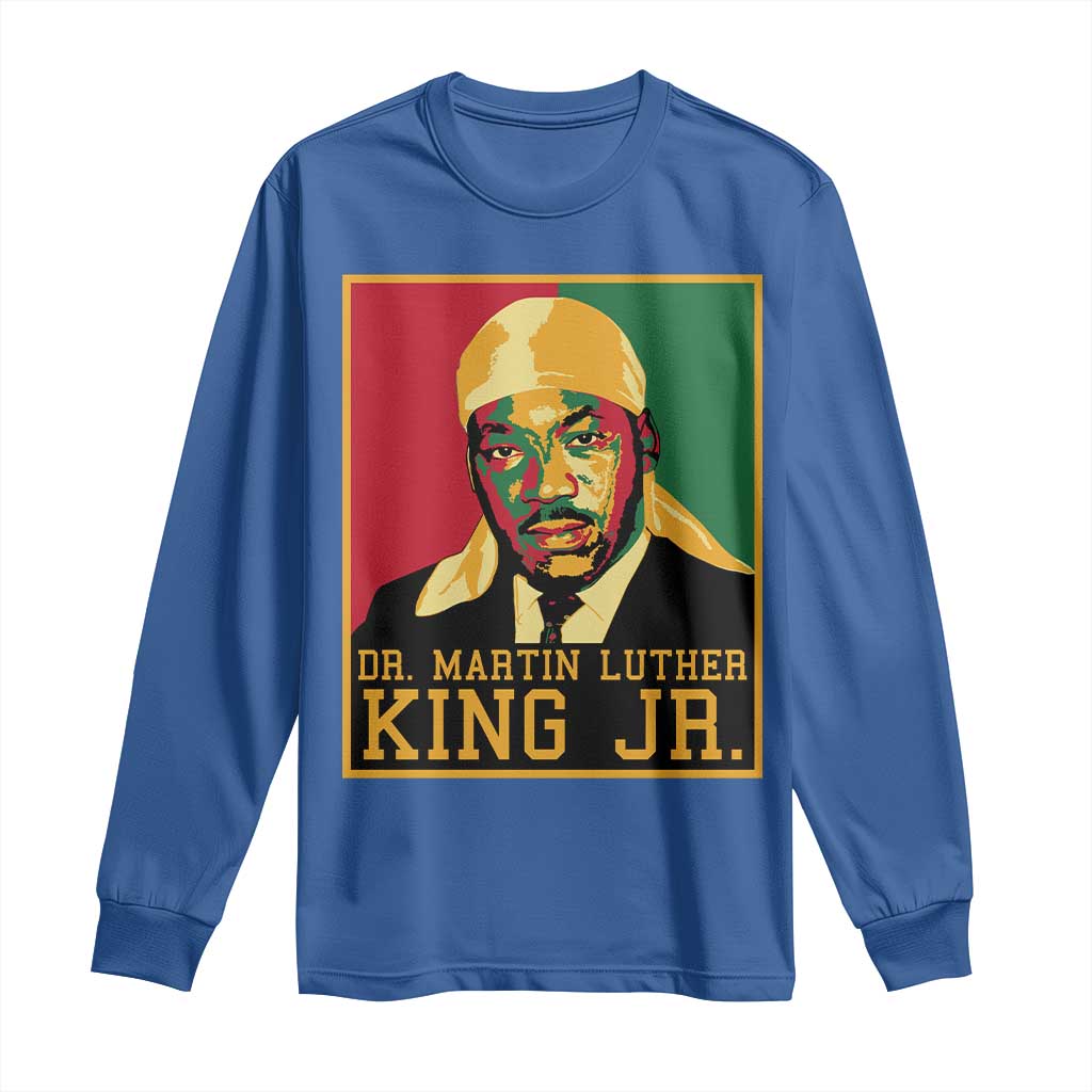 Martin Luther King Long Sleeve Shirt Retro MLK Day - African Pride