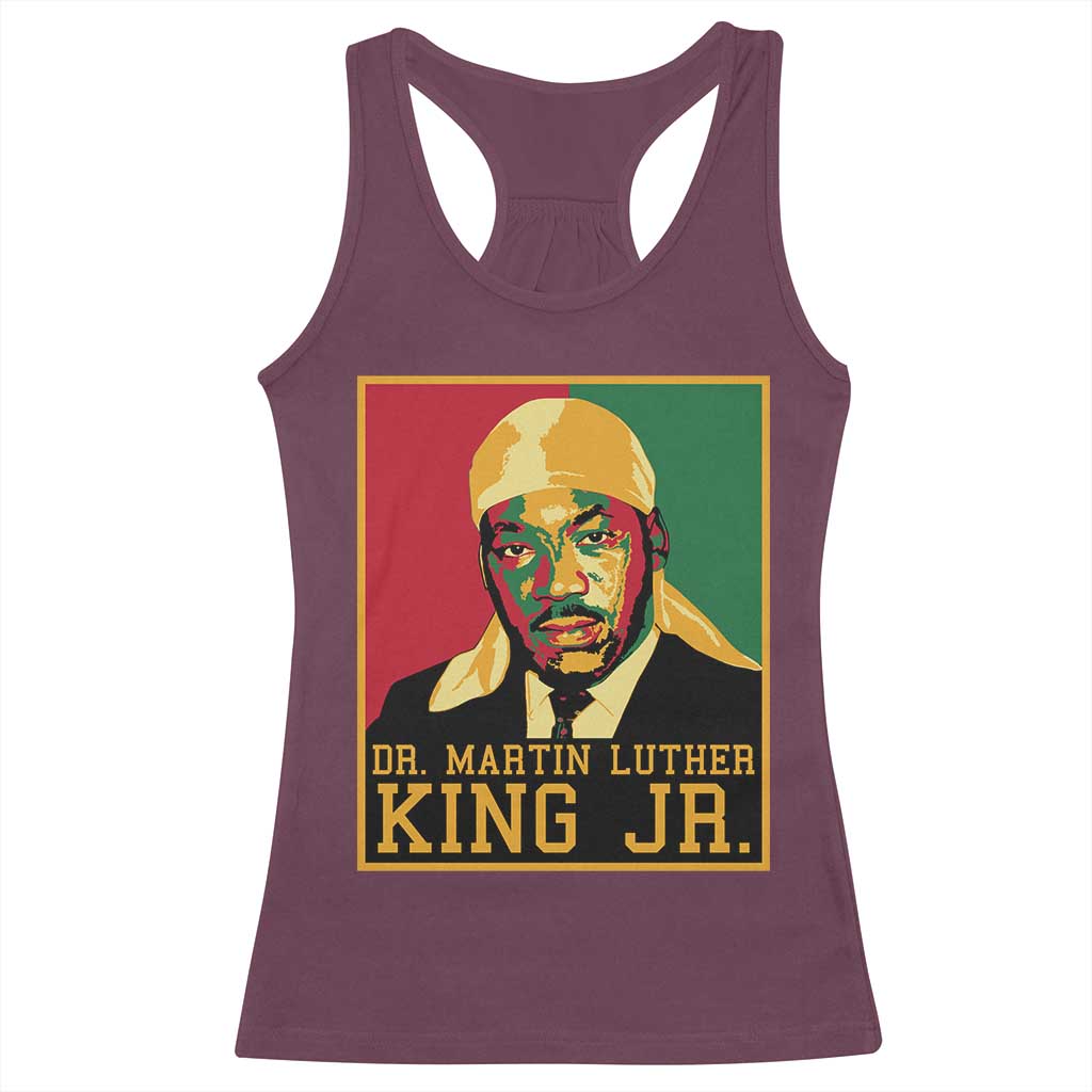 Martin Luther King Racerback Tank Top Retro MLK Day - African Pride