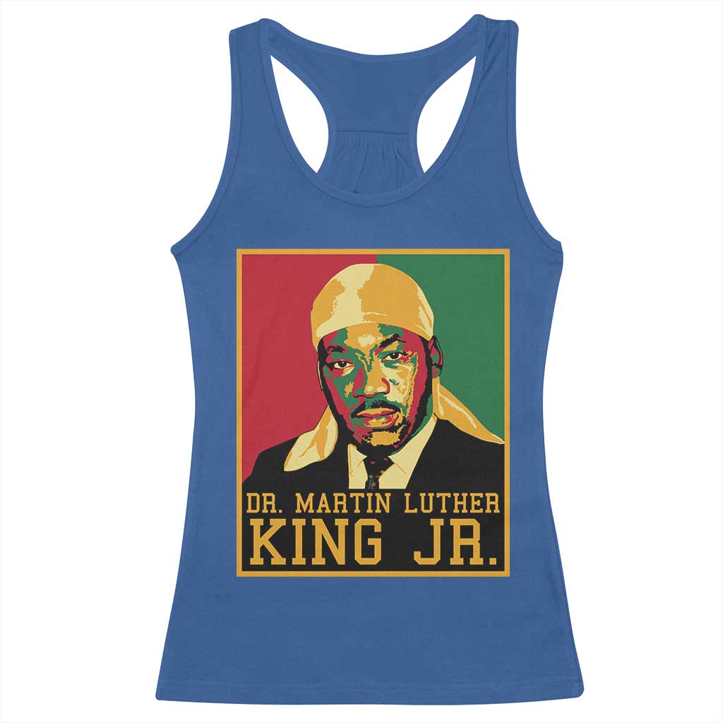 Martin Luther King Racerback Tank Top Retro MLK Day - African Pride