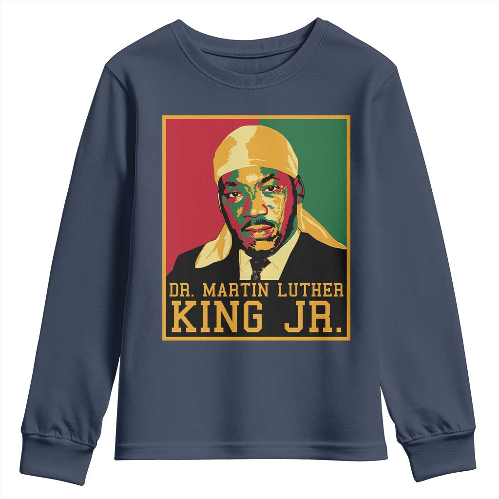 Martin Luther King Youth Sweatshirt Retro MLK Day - African Pride