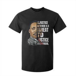 Martin Luther King Jr. T Shirt For Kid Civil Rights Injustice Anywhere Is a Threat To Justice Everywhere - African Pride