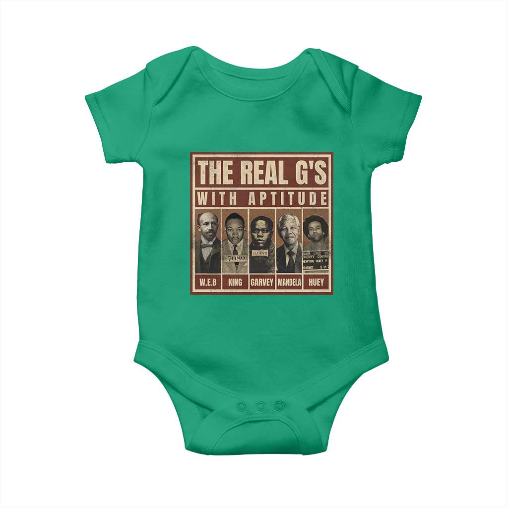 Black History Month Baby Onesie The Real G's Black Leaders - African Pride