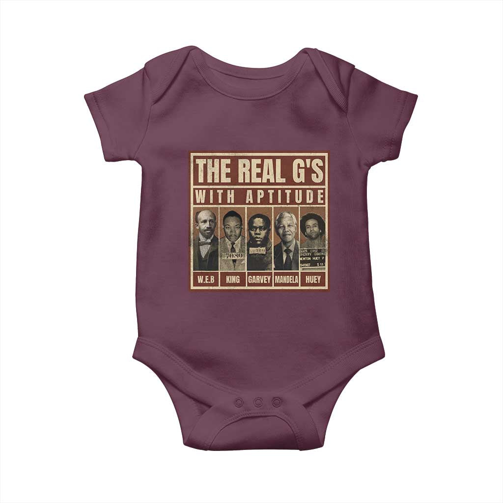 Black History Month Baby Onesie The Real G's Black Leaders - African Pride