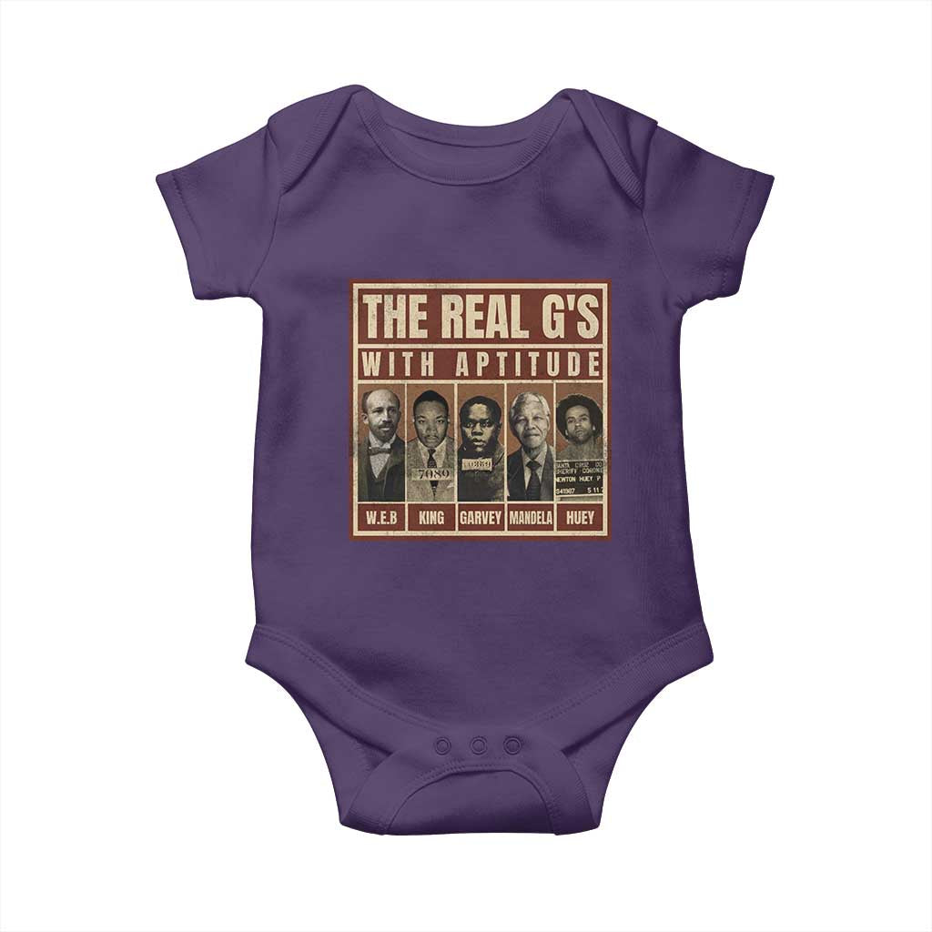 Black History Month Baby Onesie The Real G's Black Leaders - African Pride