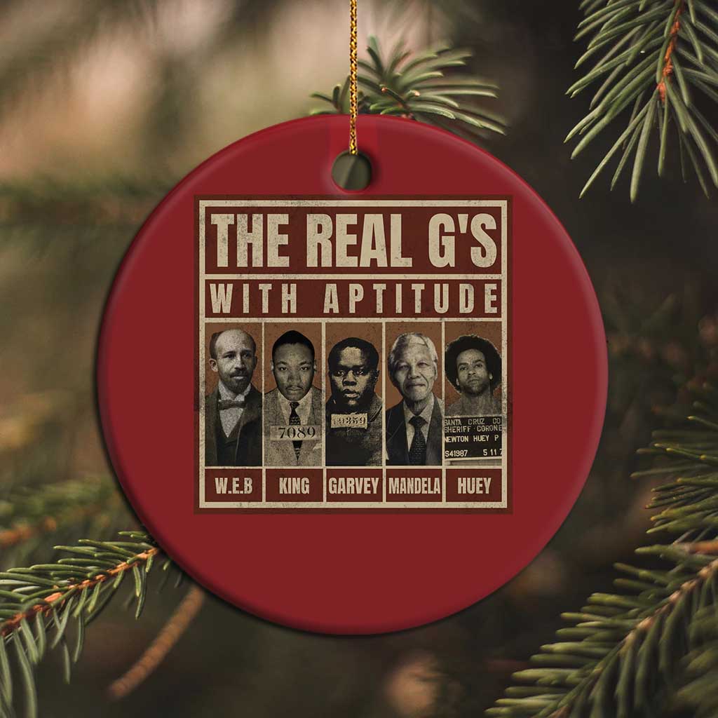 Black History Month Christmas Ornament The Real G's Black Leaders - African Pride