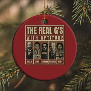 Black History Month Christmas Ornament The Real G's Black Leaders - African Pride