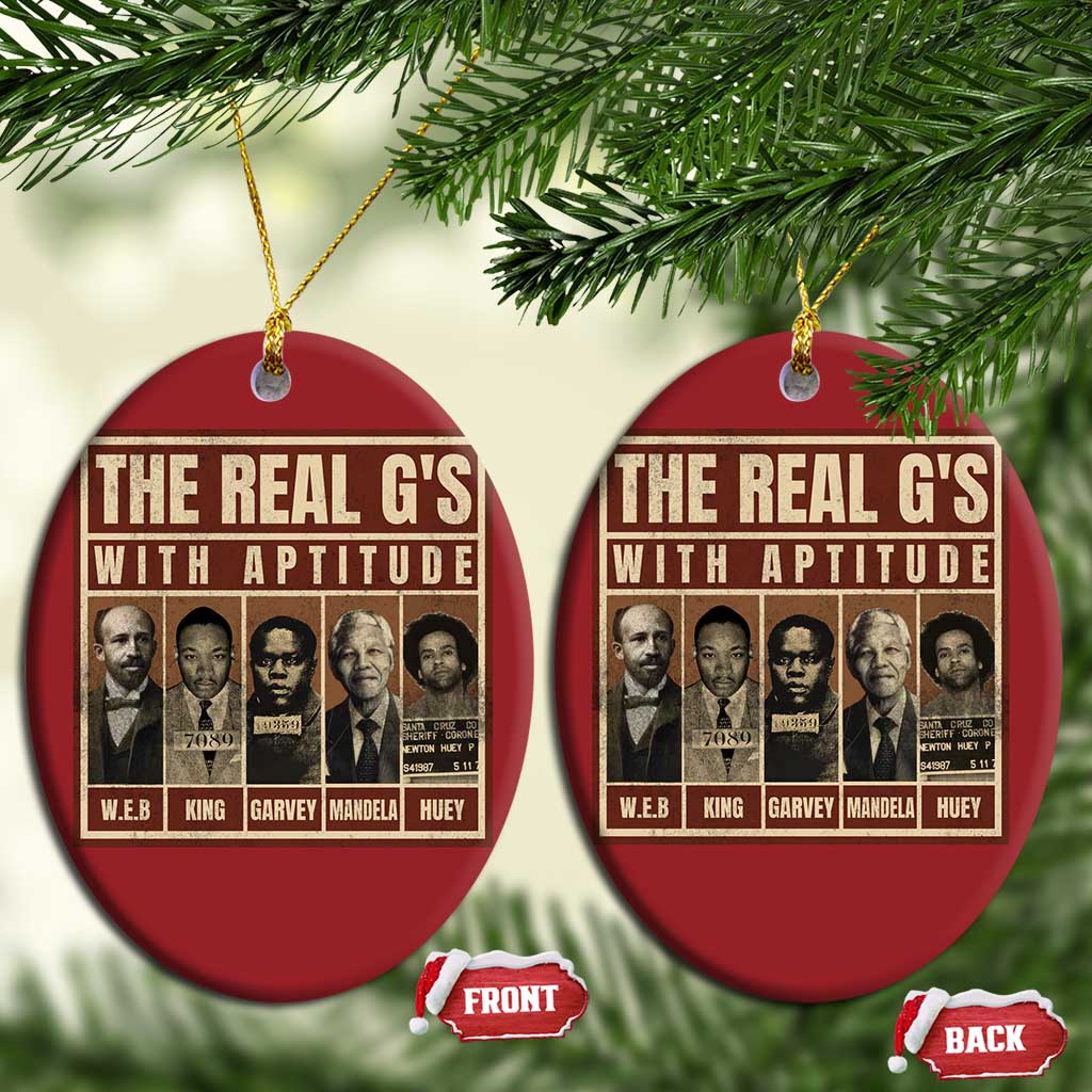 Black History Month Christmas Ornament The Real G's Black Leaders - African Pride