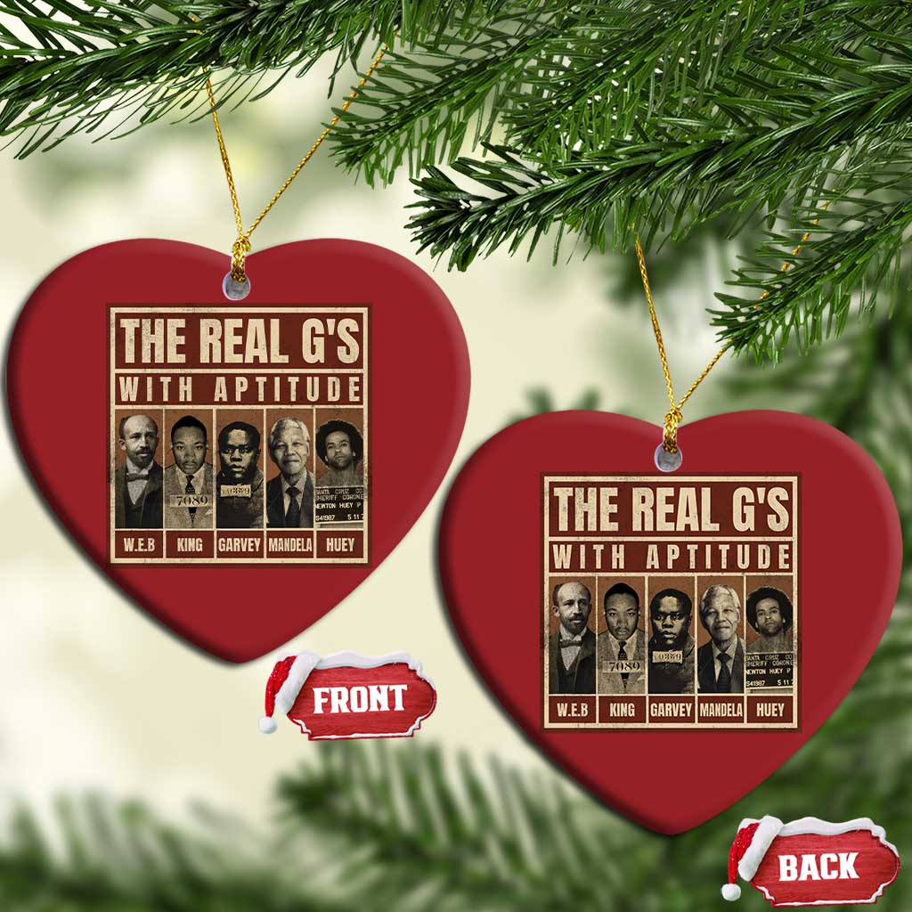 Black History Month Christmas Ornament The Real G's Black Leaders - African Pride