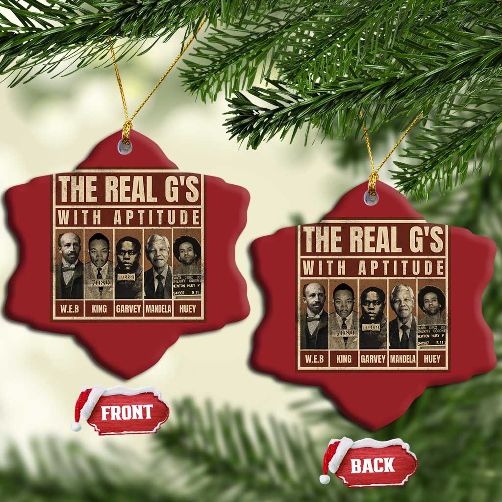 Black History Month Christmas Ornament The Real G's Black Leaders - African Pride