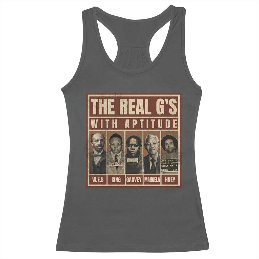 Black History Month Racerback Tank Top The Real G's Black Leaders - African Pride