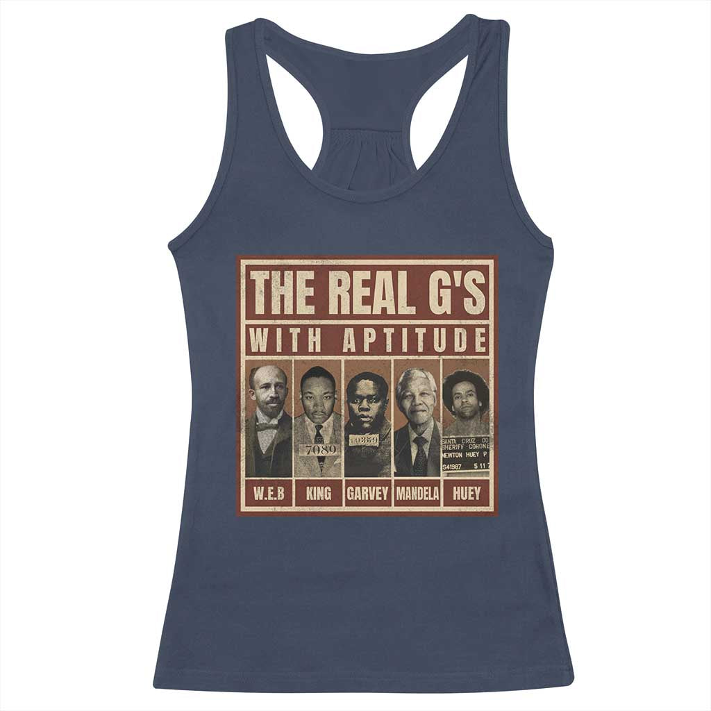 Black History Month Racerback Tank Top The Real G's Black Leaders - African Pride