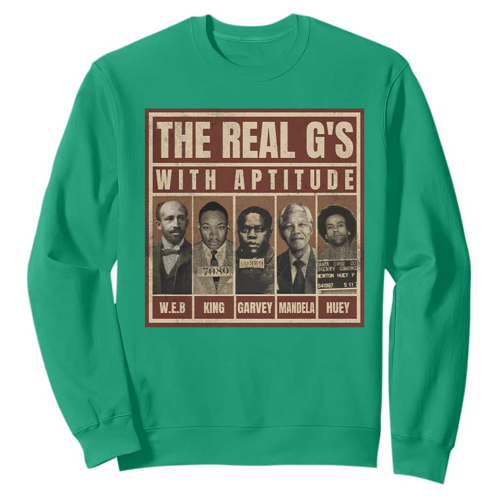 Black History Month Sweatshirt The Real G's Black Leaders - African Pride