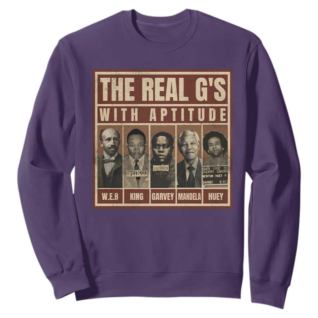 Black History Month Sweatshirt The Real G's Black Leaders - African Pride