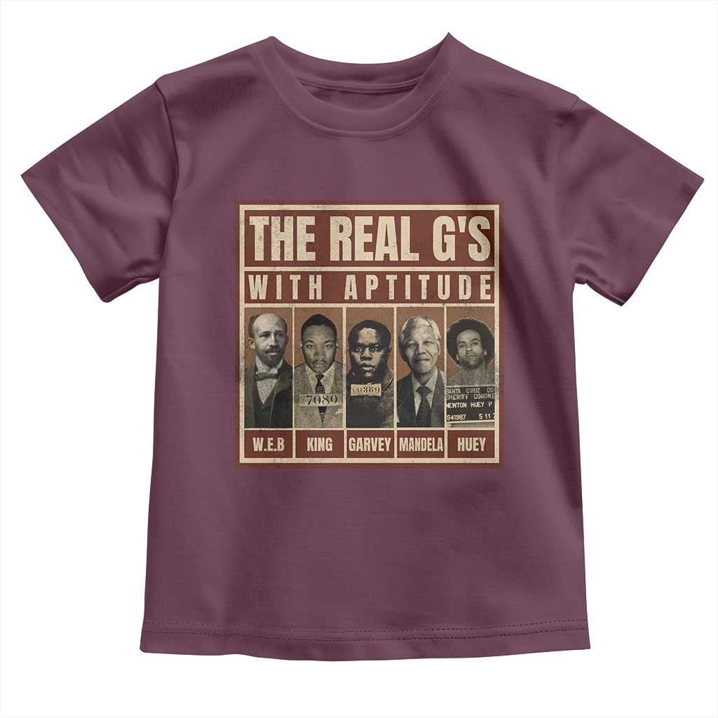 Black History Month Toddler T Shirt The Real G's Black Leaders - African Pride