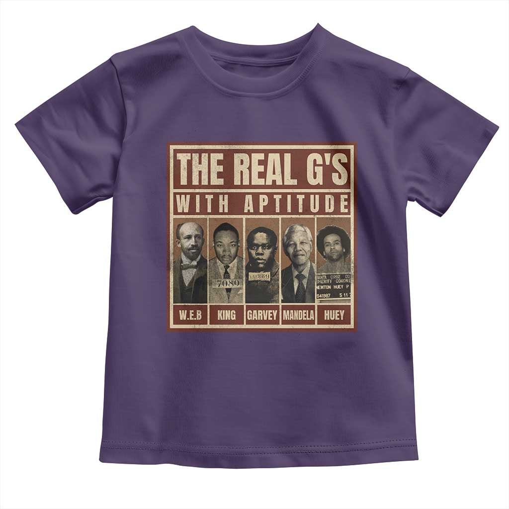 Black History Month Toddler T Shirt The Real G's Black Leaders - African Pride