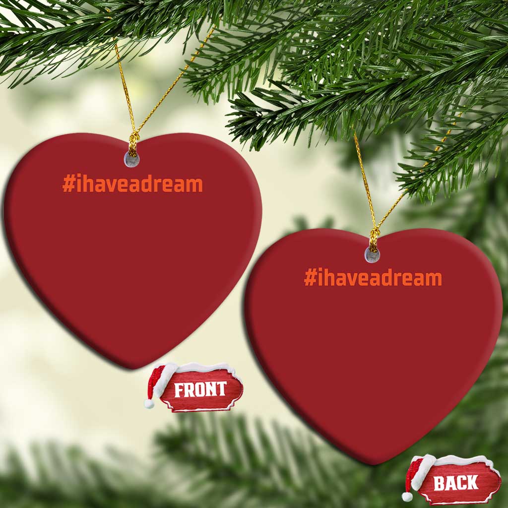 Martin Luther King Jr Christmas Ornament I Have A Dream MLK Day Black History Month - African Pride